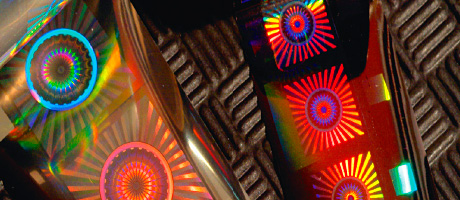 Holographic images can be used to great effect.