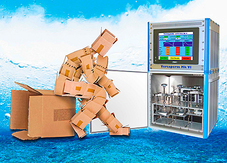 PERMEABILITY of the package is measured by the latest equipment from Versaperm.