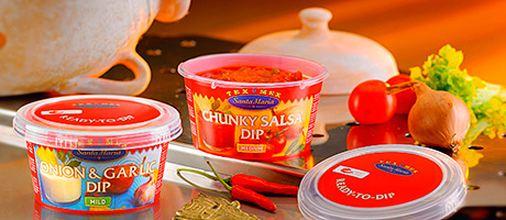 Two new dips in the TexMex range from Nordic spices and tastes supplier Santa Maria now come in a handy packaging solution – a 215ml SuperLock container with click-on screw lid from RPC Superfos