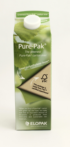 Elopak showcases greenest Pure-Pak® carton ever