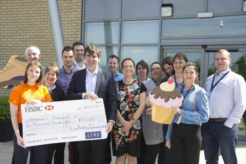 Linx staff raise £10,000 for Alzheimer’s charity