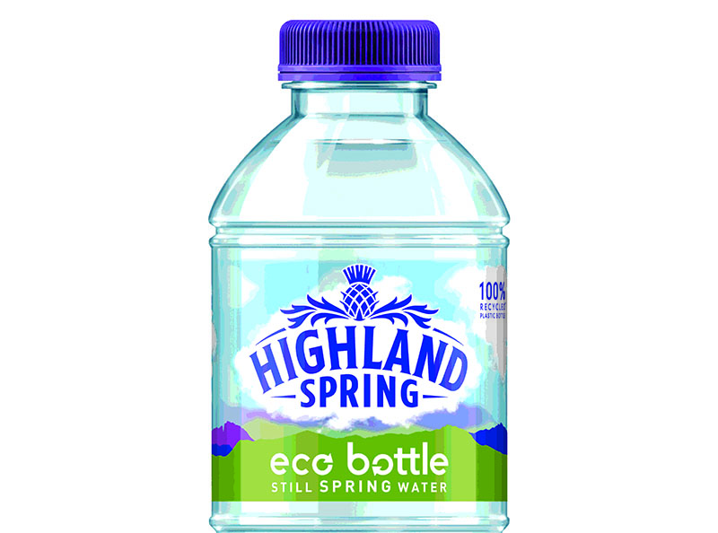 Highland Spring to trial ‘100% recycled plastic eco bottle’