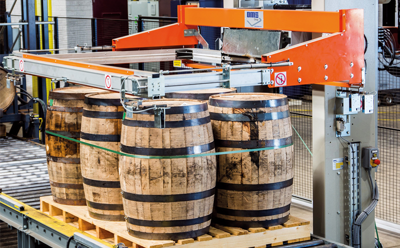 Strap yourself in: whisky distillery automates strapping process
