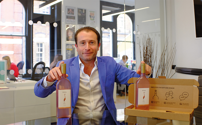 Packaging designer complements flat bottle with space-saving case