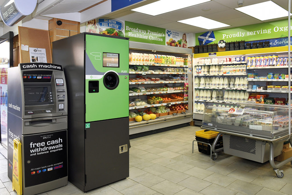 Return of the pack: a wrap for DRS Scotland Bottle Return Scheme Reverse Vending Machine