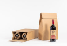 Plastic-free wine bottle packaging solution unveiled Double-Pinch Top packaging