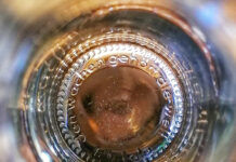 Returnable glass bottle produced for sustainable drinks brand