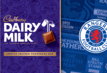 New Dairy Milk packs are just champion for Rangers fans
