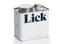 Metal paint container has it licked