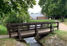 Footbridges constructed from recycled plastic bottles built in Forres