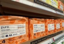 Signage made from recycled nappies launches in Asda