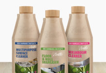 Plastic-free paper bottles launched for commercial cleaning products