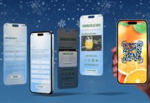 Winter-themed smart packaging gives consumers recipe ideas