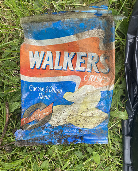 Old crisps packet