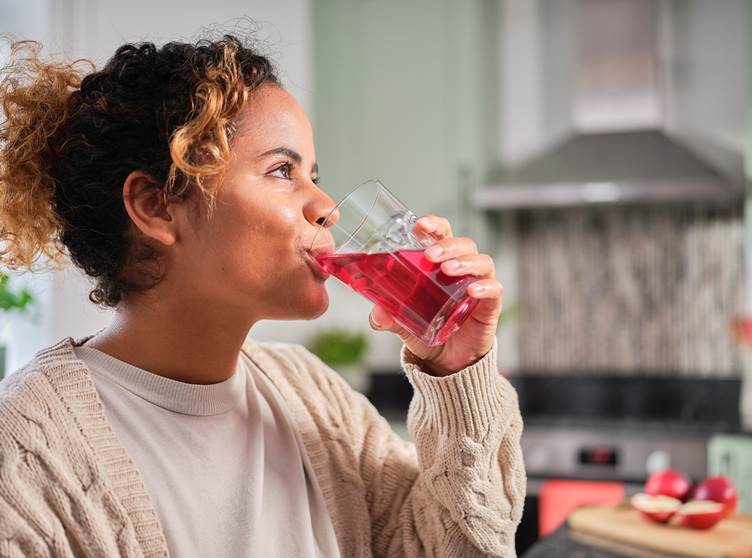 Woman drinking