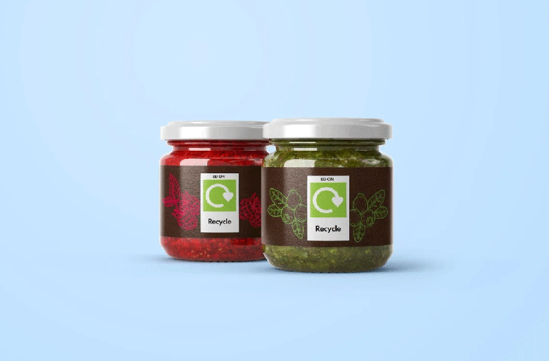 OPRL Recycle label on jar
