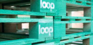 The Pallet LOOP green pallets