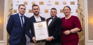Kevin Pigott with his World Whiskies Awards Ireland award
