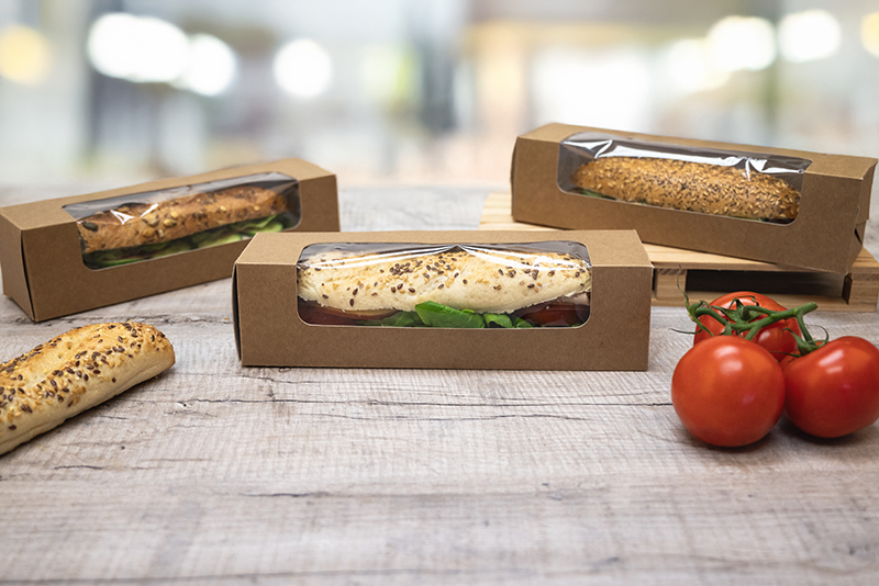 Colpac kraft baguette box
