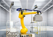 FANUC UK curved arm robot