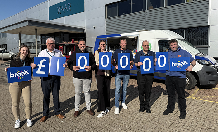 Xaar team celebrate charity milestone