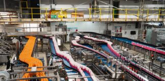 Aerial of new bottle machines