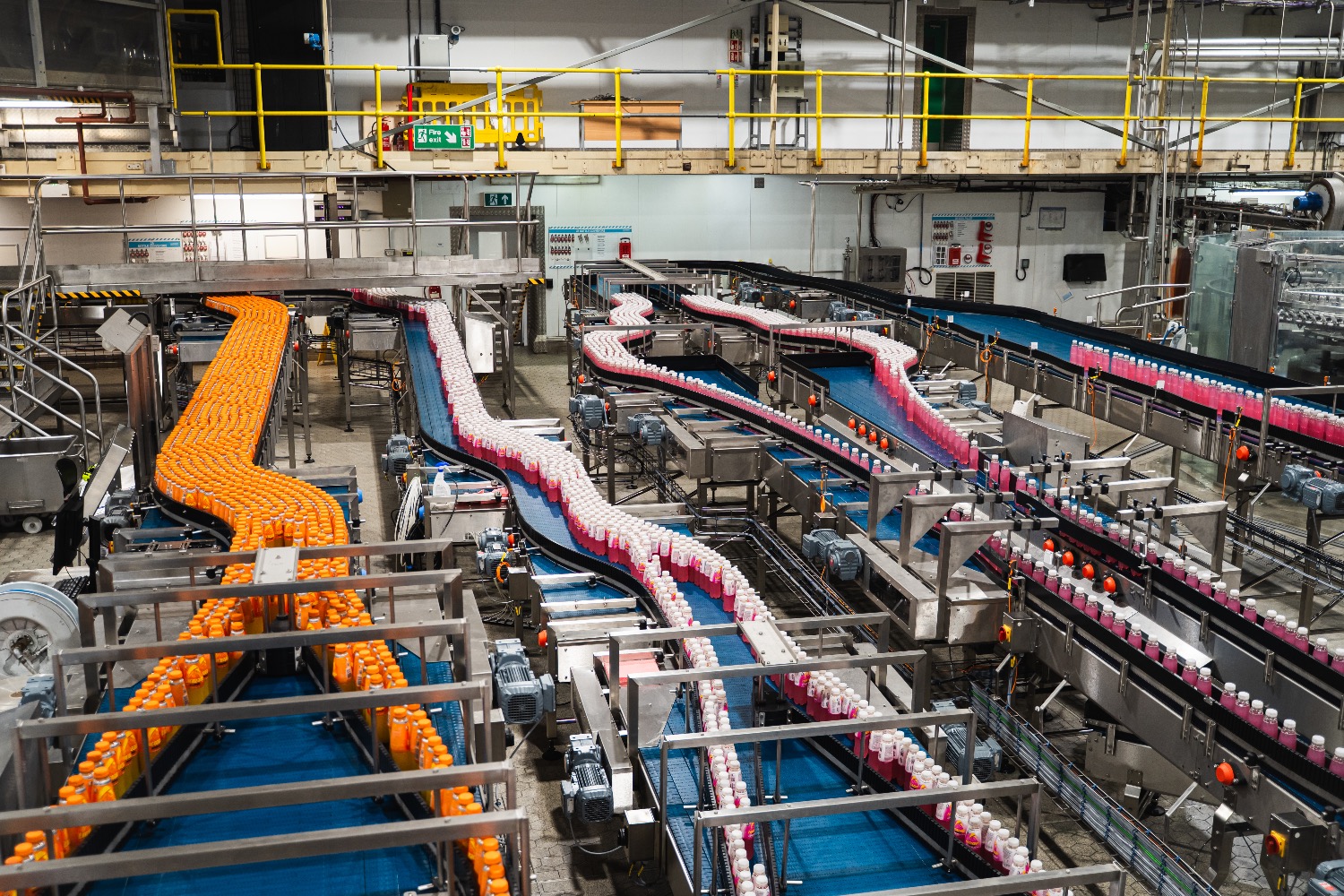 Aerial of new bottle machines
