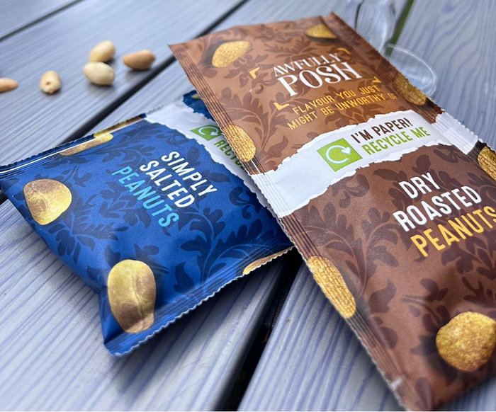 Peanuts in recyclable wrapper