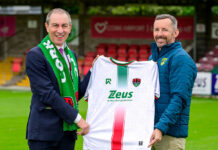 Packaging giant nets renewed sponsorship deal with Cork City FC Brian O’Sullivan and Dermot Usher