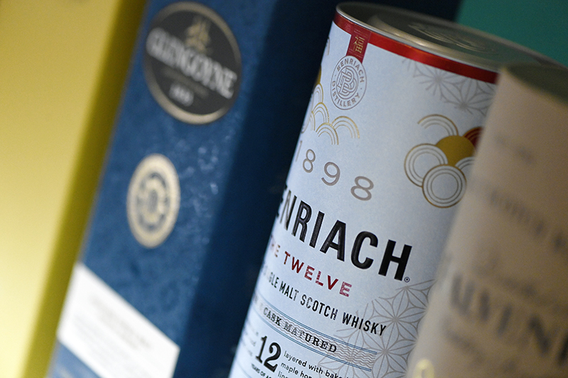 Bottle on display at packaging exhibition
