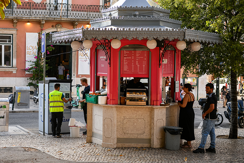 Reusable cup system in Lisbon