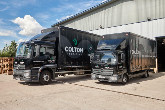 Colton Packaging lorries