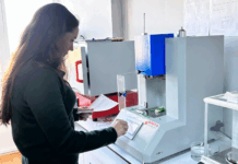 Vanden Recycling to offer free polymer analysis reports Polymer analysis tests taking place in lab setting