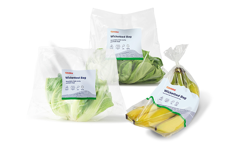 Fruit in wicketted bags