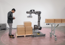 Collaborative robot in operation