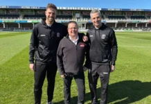 Autopack nets shirt sponsorship deal with Hereford FC L-R: Harry Pell, Wayne Kedward, Aaron Downes