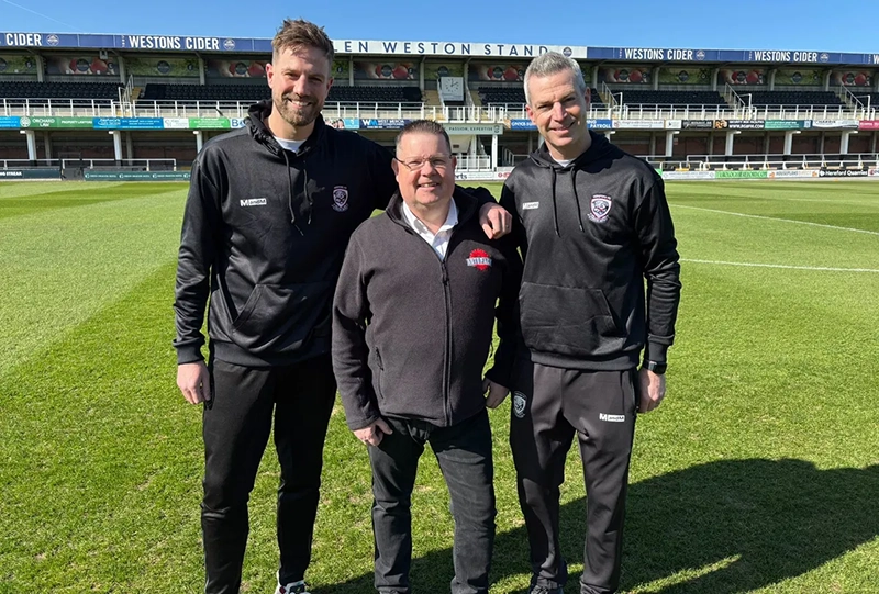 L-R: Harry Pell, Wayne Kedward, Aaron Downes