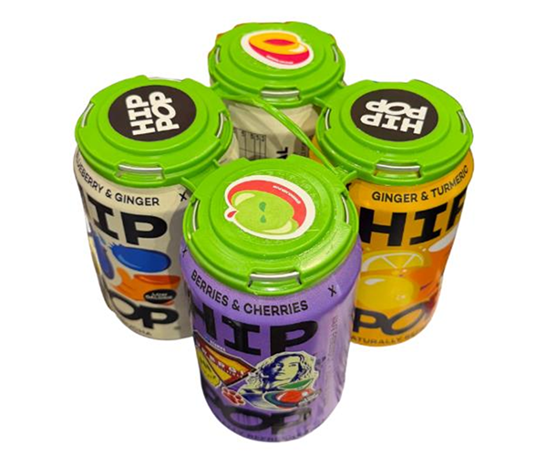 Recycled plastic cans packaging
