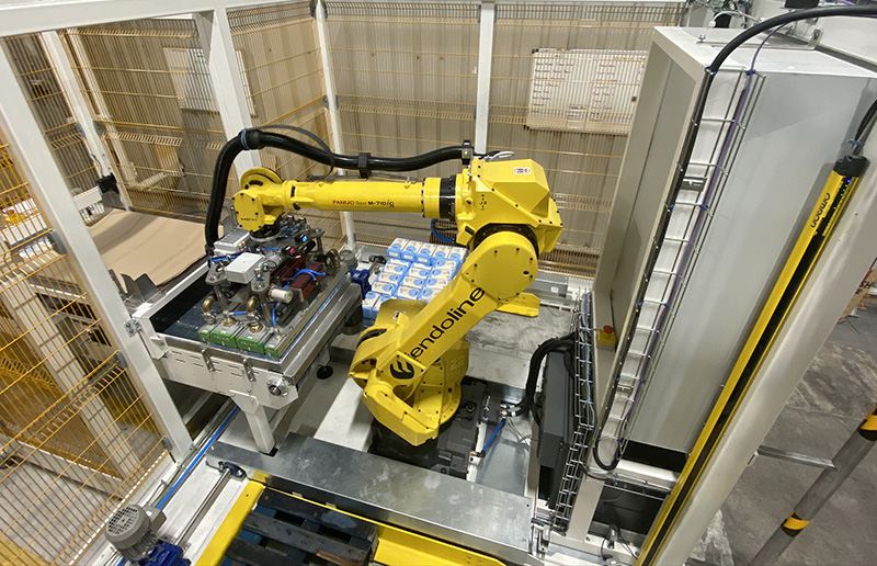 Robotic palletising and conveyor solution