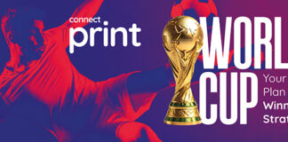 Banner for World Cup themed strategy day for print businesses