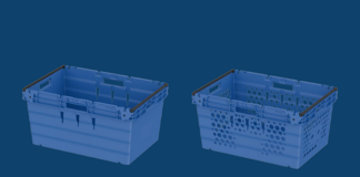 Plastic bale arm crates