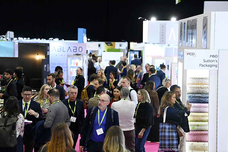 Busy aisles at London Packaging Week