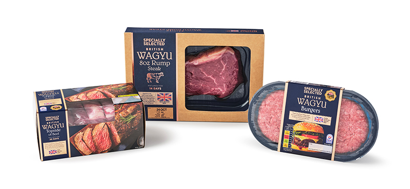 Aldi Wagyu range packaging
