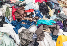 Textiles jumbled together