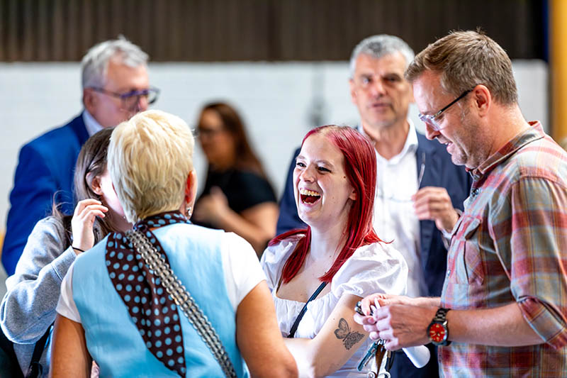 Customers and special guests gathered at Beatson Clark for the celebration event