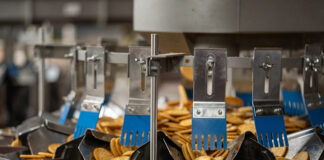 Multihead weigher with crackers