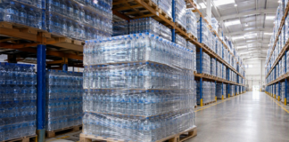Stretch wrap films securing palletised goods