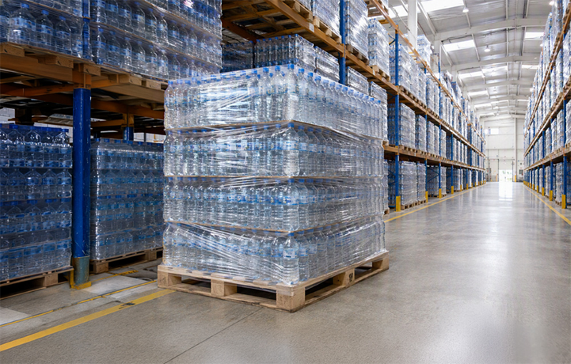 Stretch wrap films securing palletised goods