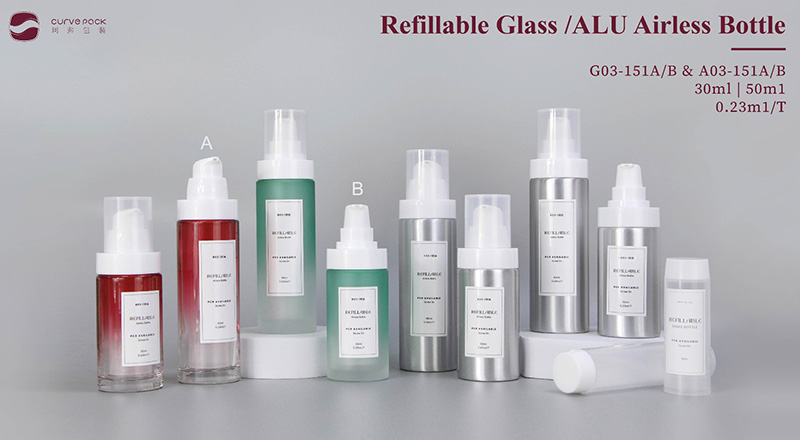 Curve Pack refillable bottle
