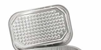 Aluminium tray that eliminates absorbent pads
